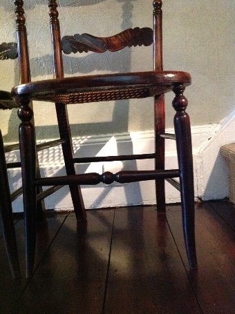 Antique A PAIR OF ENGLISH VICTORIAN (c 1837) ROSEWOOD SIDE CHAIRS