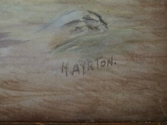Antique HARRY AYRTON (1905-1976) WORCESTER POTTERY ARTIST - ORIGINAL STILL LIFE PAINTING