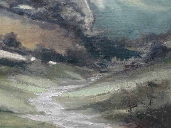 Antique 'A Malvern Landscape' ORIGINAL SIGNED Roy Adams IMPRESSIONIST FRAMED OIL PAINTING