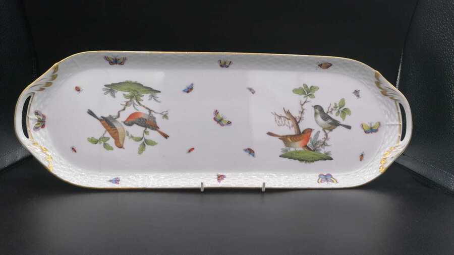 Herend Porcelain Tray With Birds