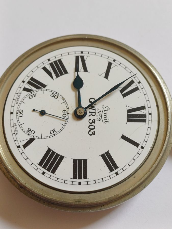 Antique Great Western Railway issued Limit No2 Stationmaster or Guards pocket watch, issue GWR 303, dating pre-1948