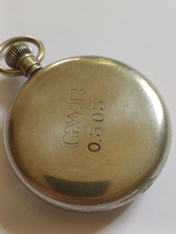 Antique Great Western Railway issued Limit No2 Stationmaster or Guards pocket watch, issue GWR 303, dating pre-1948