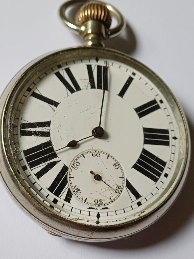 Antique Rare Dublin and South East Railway Stationmaster or Guards Pocket watch issue no D & S. E. R. 27, dating pre-1925