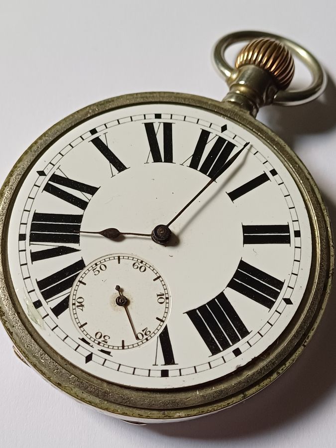 Antique Rare Dublin and South East Railway Stationmaster or Guards Pocket watch issue no D & S. E. R. 27, dating pre-1925