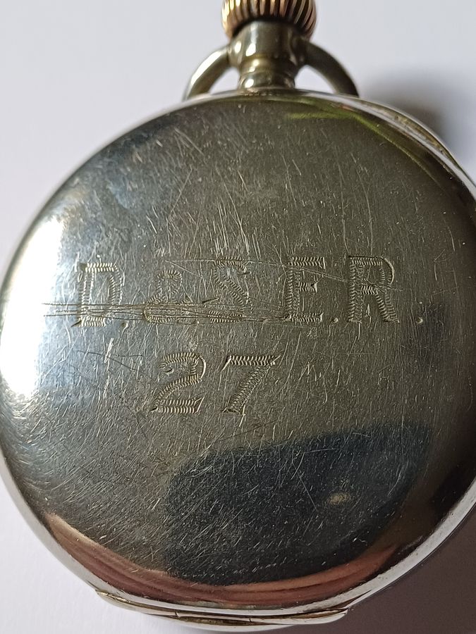 Antique Rare Dublin and South East Railway Stationmaster or Guards Pocket watch issue no D & S. E. R. 27, dating pre-1925