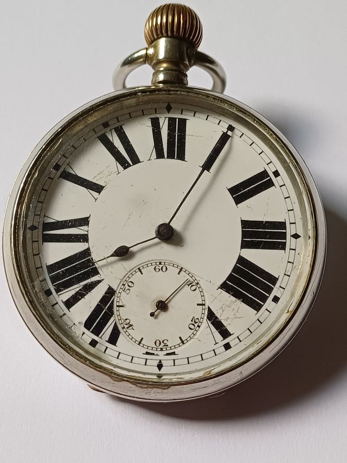 Antique Rare Dublin and South East Railway Stationmaster or Guards Pocket watch issue no D & S. E. R. 27, dating pre-1925