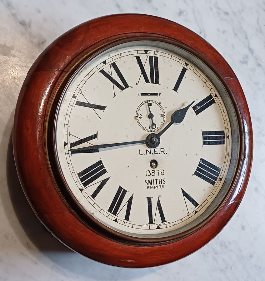 Smiths LNER (London North Eastern Railway) small wall clock, issue no 13878, circa 1953