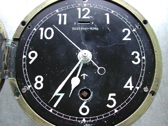 Antique Elliott British Royal Naval issue panel clock
