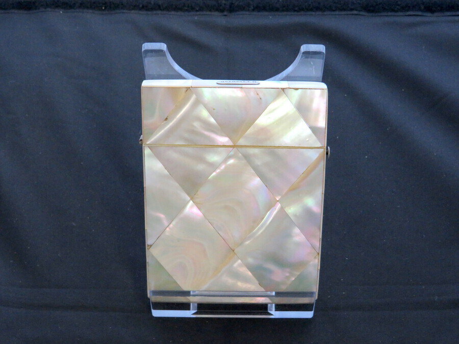 Antique Antique Victorian Mother-Of-Pearl Card Case, Abalone Panels, Circa 19th Century