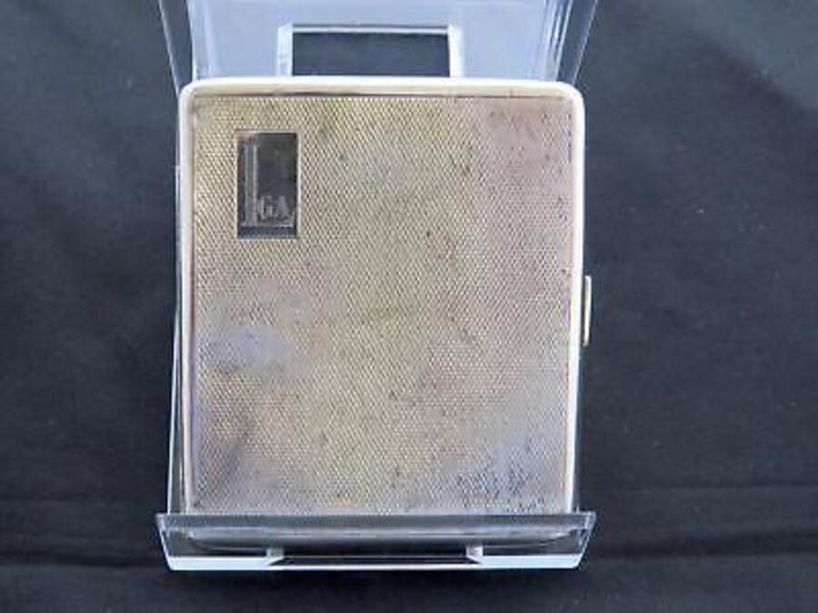 Antique Antique George V Plain Silver Cigarette Case, Birmingham, W.N Ltd, Circa 1932-33