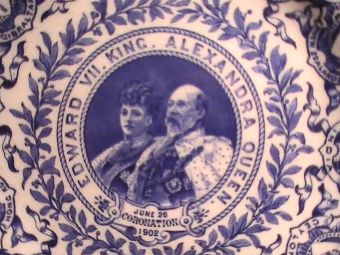 Antique King Edward VII Coalport Coronation Plate 1902
