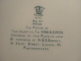 Antique King Edward VII Coalport Coronation Plate 1902