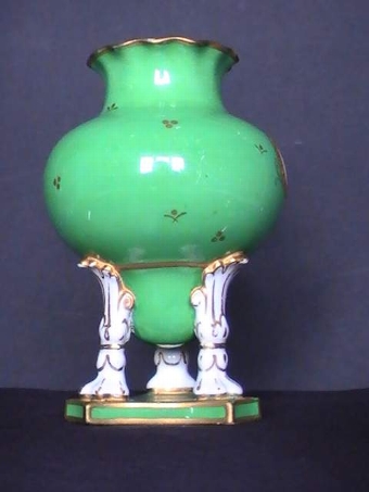 Antique Royal Crown Derby Tripod Vase - circa 1907