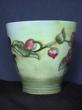 Antique MOORCROFT Clematis Jardiniere / Vase - Signed by Walter Moorcroft