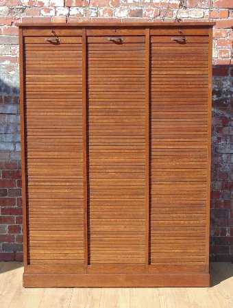 Triple Tambour Front Haberdashery / Filing Cabinet