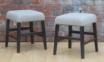 Pair Low Bar Stools