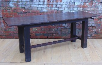 Antique Oak Refectory Table.