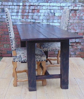 Antique Oak Refectory Table.