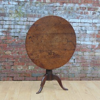 19c Oak Snap Top Table