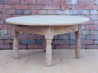 19c Bleached Oak Coffee Table