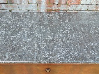 Antique 19c Mahogany Marble Top Chest Of Drawers
