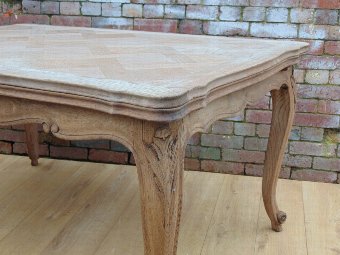 Antique Oak Draw Leaf Dining Table