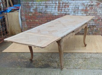 Antique Oak Draw Leaf Dining Table