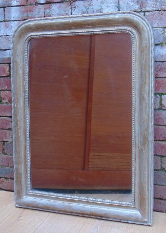 19c French Silver Gilt Mirror