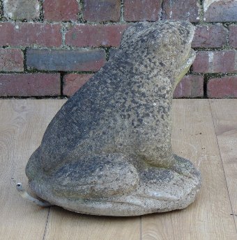 Antique Large Weathered Frog