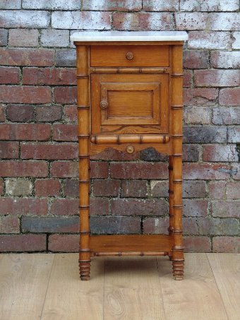 Faux Bamboo Bedside Cabinet
