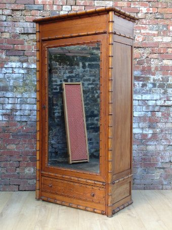 Faux Bamboo Armoire