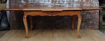 Antique Cherry Wood Draw Leaf Table