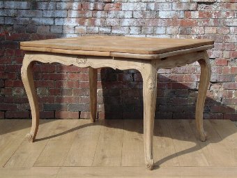 Bleached Oak Draw Leaf Dining Table