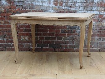 Bleached Oak Draw Leaf Dining Table
