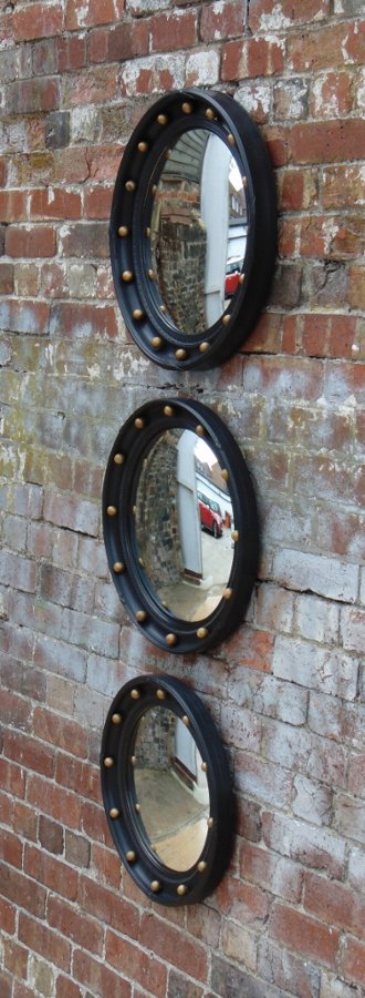 Trio Vintage Convex Mirrors