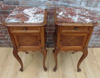 Antique Pair Antique Bedside Cabinets