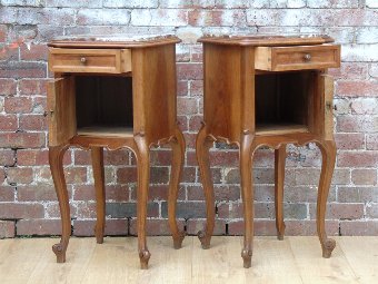 Antique Pair Antique Bedside Cabinets