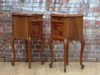 Antique Pair Antique Bedside Cabinets