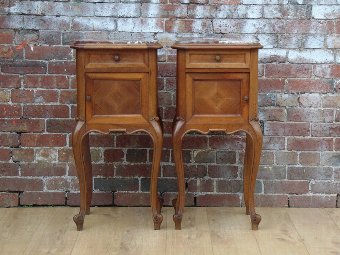 Antique Pair Antique Bedside Cabinets