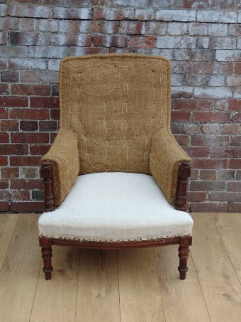 Antique Antique Armchair For Re-upholstery