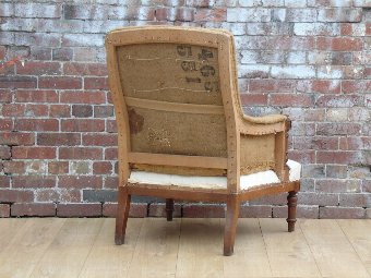 Antique Antique Armchair For Re-upholstery