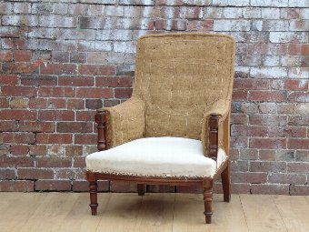 Antique Antique Armchair For Re-upholstery