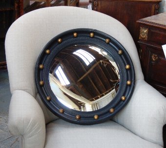 Antique Butlers Porthole Convex Mirror