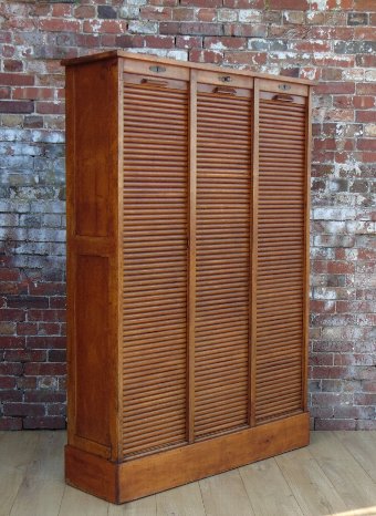 Triple Tambour Front Haberdashery / Filing Cabinet