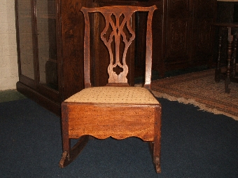 Oak and Elm Rocking Chair
