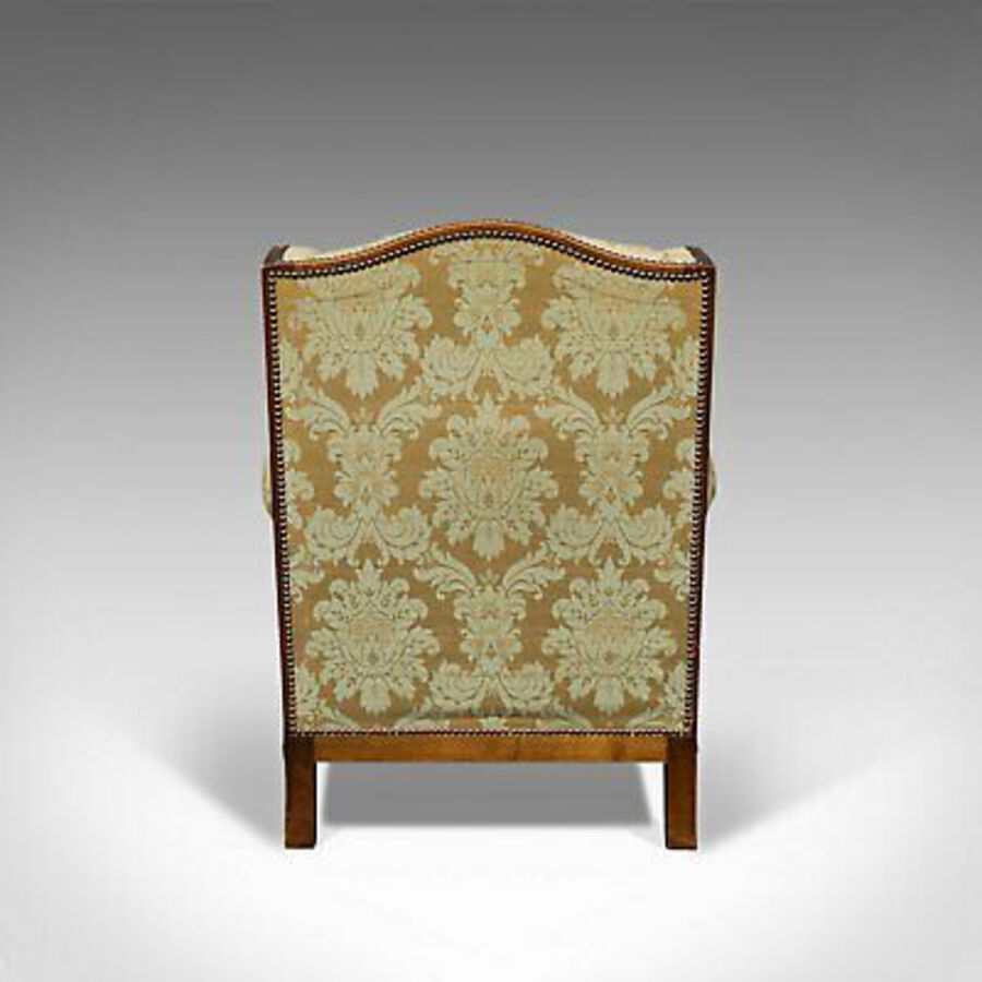 Antique Antique Wing-Back Arm Chair, English, Fireside, Lounge, Seat, Edwardian, 1910