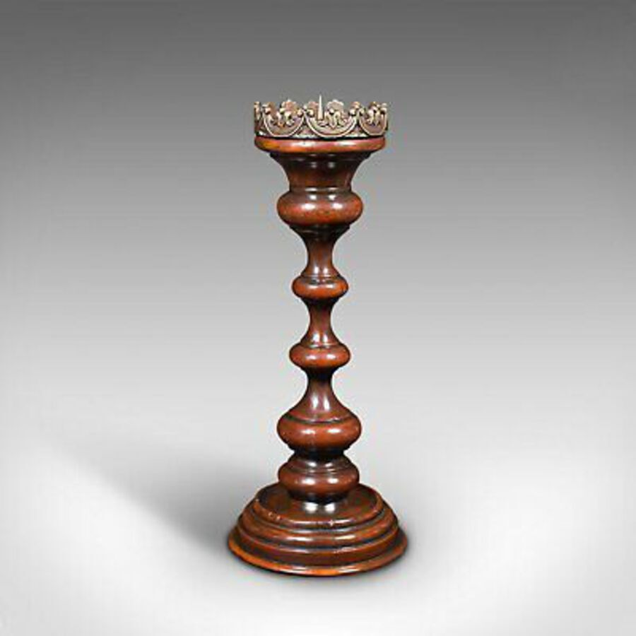 Antique Tall Vintage Centrepiece Torchere, French, Beech, Candlestick, Ecclesiastical