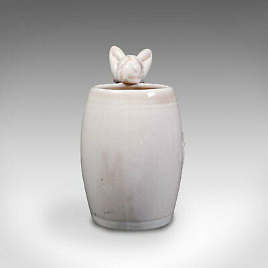 Antique Set Of, Vintage Decorative Barrel Mugs, Japanese, Ceramic Cup, Female Figures
