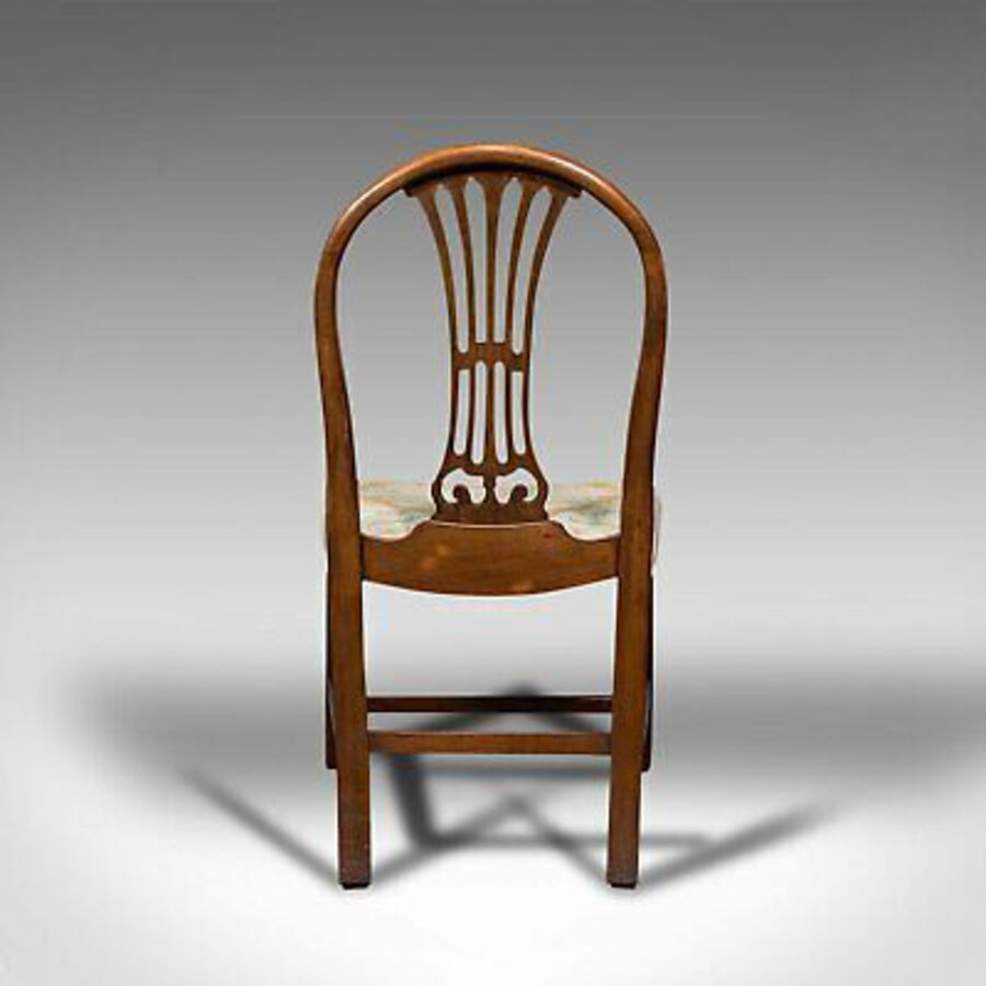 Antique Pair Of, Antique Hepplewhite Revival Side Chairs, English, Seat, Victorian, 1890