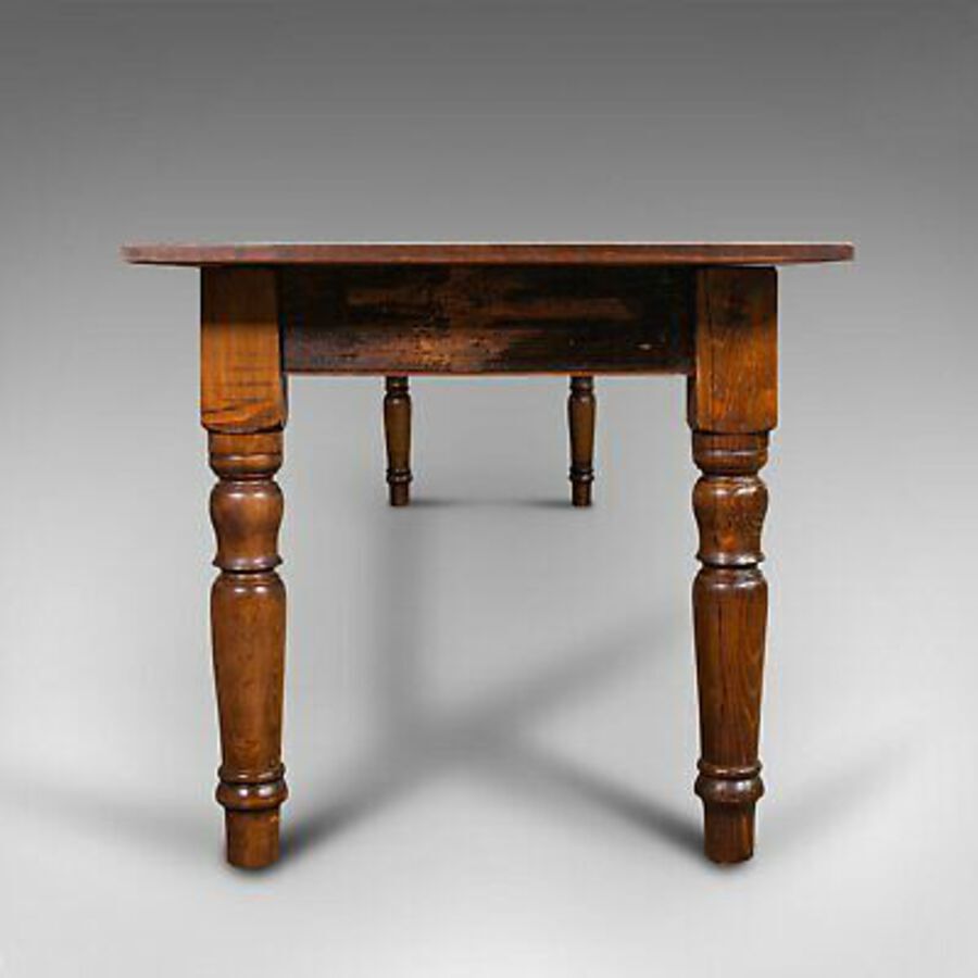 Antique Very Large 13' Antique Dining Table, English, Pine, Country House, Victorian